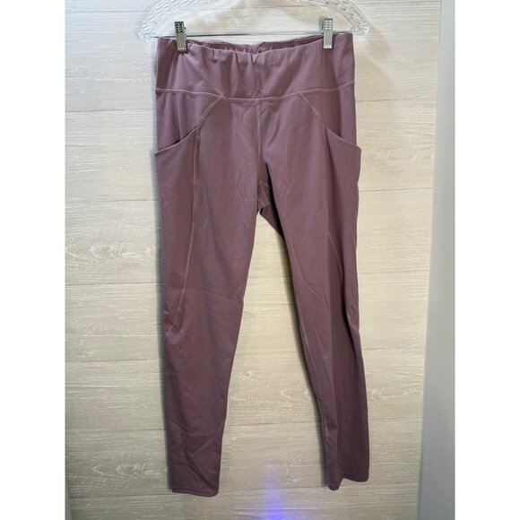 Zella Womens High-Waist Pocket‎ Leggings Mauve Athletic Activewear - Picture 8 of 8